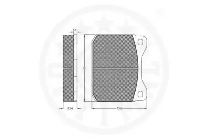 Комплект тормозных колодок, дисковый тормоз OPTIMAL купить