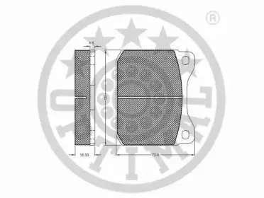 Комплект тормозных колодок, дисковый тормоз OPTIMAL купить