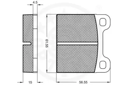 Комплект тормозных колодок, дисковый тормоз OPTIMAL купить