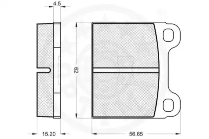 Комплект тормозных колодок, дисковый тормоз OPTIMAL купить