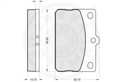 Комплект тормозных колодок, дисковый тормоз OPTIMAL купить