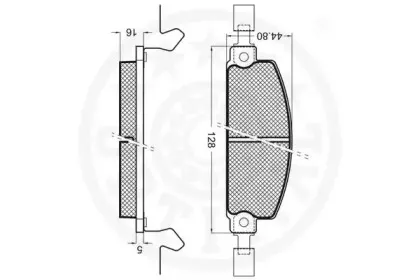 Комплект тормозных колодок, дисковый тормоз OPTIMAL купить