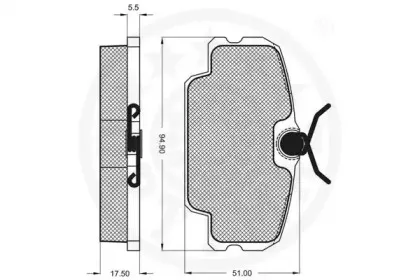 Комплект тормозных колодок, дисковый тормоз OPTIMAL купить
