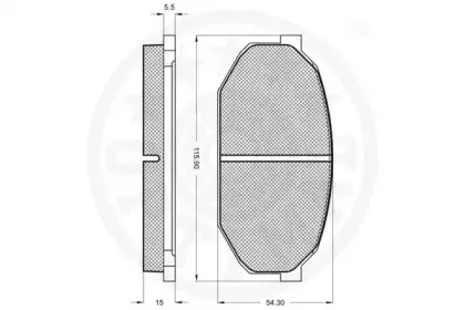 Комплект тормозных колодок, дисковый тормоз OPTIMAL купить