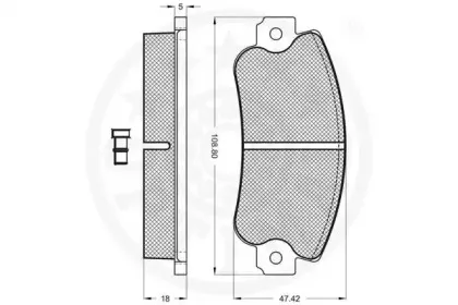 Комплект тормозных колодок, дисковый тормоз OPTIMAL купить