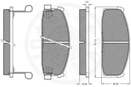 Комплект тормозных колодок, дисковый тормоз OPTIMAL купить