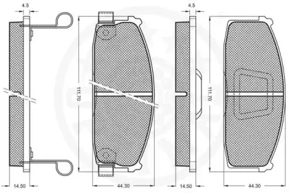 Комплект тормозных колодок, дисковый тормоз OPTIMAL купить