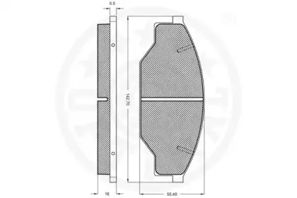 Комплект тормозных колодок, дисковый тормоз OPTIMAL купить
