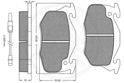 Комплект тормозных колодок, дисковый тормоз OPTIMAL купить