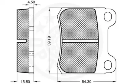 Комплект тормозных колодок, дисковый тормоз OPTIMAL купить