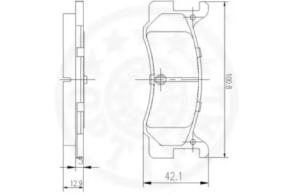 Комплект тормозных колодок, дисковый тормоз OPTIMAL купить