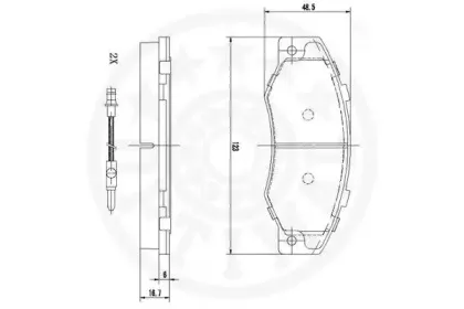 Комплект тормозных колодок, дисковый тормоз OPTIMAL купить