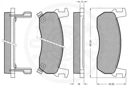 Комплект тормозных колодок, дисковый тормоз OPTIMAL купить