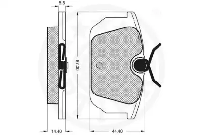 Комплект тормозных колодок, дисковый тормоз OPTIMAL купить