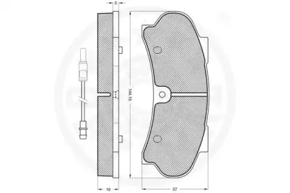 Комплект тормозных колодок, дисковый тормоз OPTIMAL купить