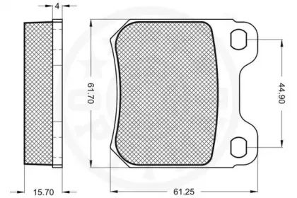 Комплект тормозных колодок, дисковый тормоз OPTIMAL купить
