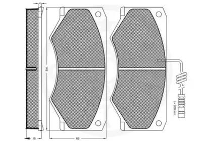Комплект тормозных колодок, дисковый тормоз OPTIMAL купить