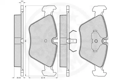 Комплект тормозных колодок, дисковый тормоз OPTIMAL купить