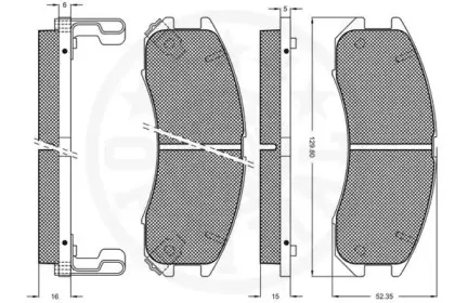 Комплект тормозных колодок, дисковый тормоз OPTIMAL купить