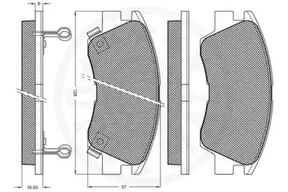 Комплект тормозных колодок, дисковый тормоз OPTIMAL купить
