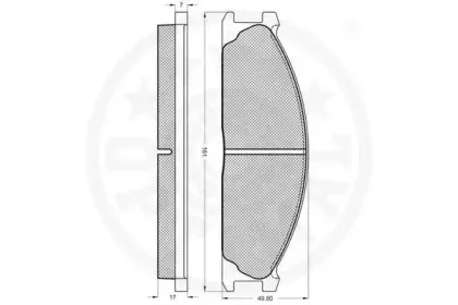 Комплект тормозных колодок, дисковый тормоз OPTIMAL купить