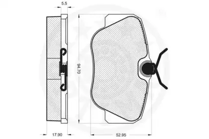 Комплект тормозных колодок, дисковый тормоз OPTIMAL купить