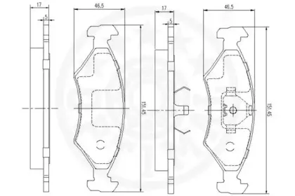 Комплект тормозных колодок, дисковый тормоз OPTIMAL купить