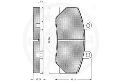 Комплект тормозных колодок, дисковый тормоз OPTIMAL купить