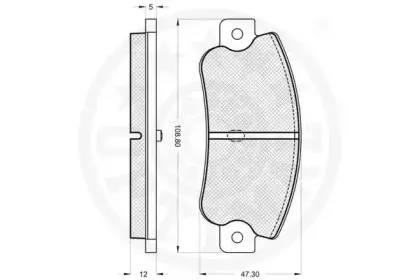 Комплект тормозных колодок, дисковый тормоз OPTIMAL купить