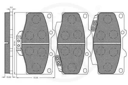 Комплект тормозных колодок, дисковый тормоз OPTIMAL купить