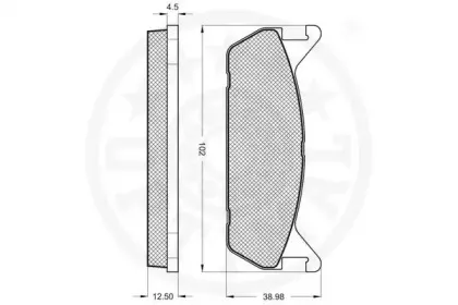 Комплект тормозных колодок, дисковый тормоз OPTIMAL купить