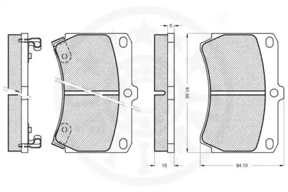 Комплект тормозных колодок, дисковый тормоз OPTIMAL купить