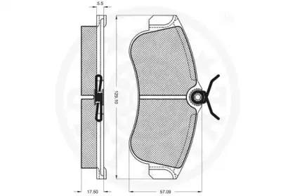 Комплект тормозных колодок, дисковый тормоз OPTIMAL купить