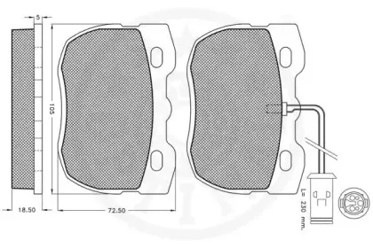 Комплект тормозных колодок, дисковый тормоз OPTIMAL купить