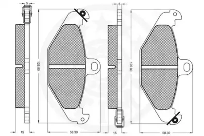 Комплект тормозных колодок, дисковый тормоз OPTIMAL купить