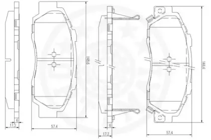 Комплект тормозных колодок, дисковый тормоз OPTIMAL купить