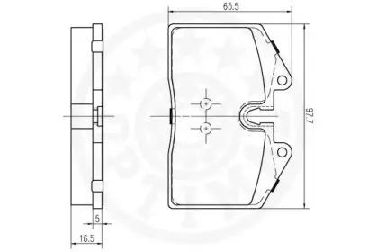 Комплект тормозных колодок, дисковый тормоз OPTIMAL купить