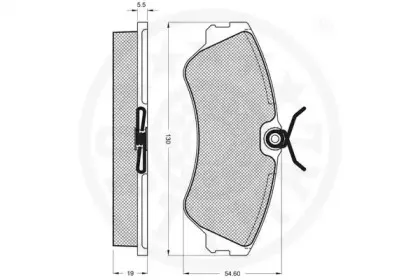 Комплект тормозных колодок, дисковый тормоз OPTIMAL купить