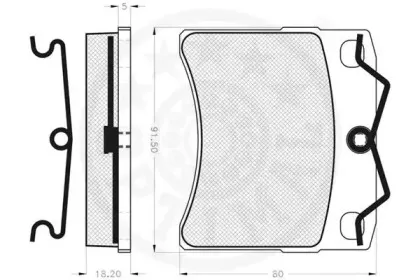 Комплект тормозных колодок, дисковый тормоз OPTIMAL купить