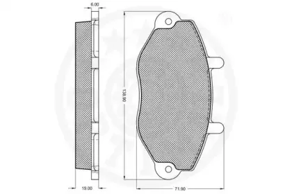 Комплект тормозных колодок, дисковый тормоз OPTIMAL купить
