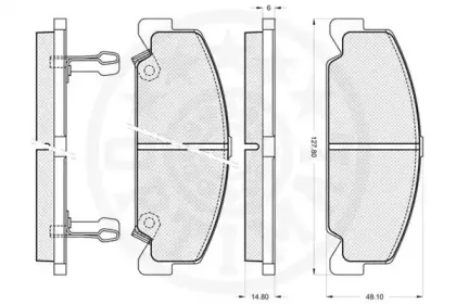 Комплект тормозных колодок, дисковый тормоз OPTIMAL купить