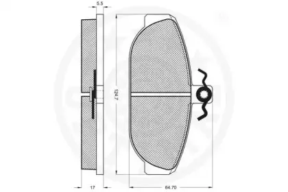 Комплект тормозных колодок, дисковый тормоз OPTIMAL купить