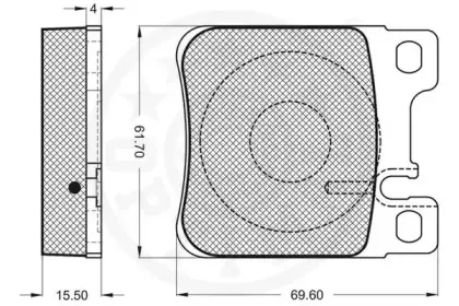 Комплект тормозных колодок, дисковый тормоз OPTIMAL купить