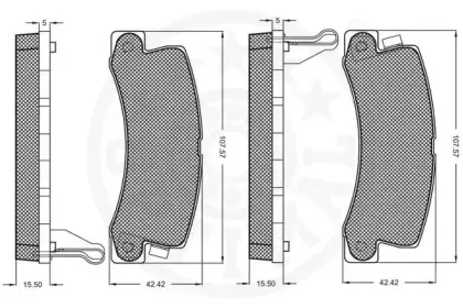 Комплект тормозных колодок, дисковый тормоз OPTIMAL купить