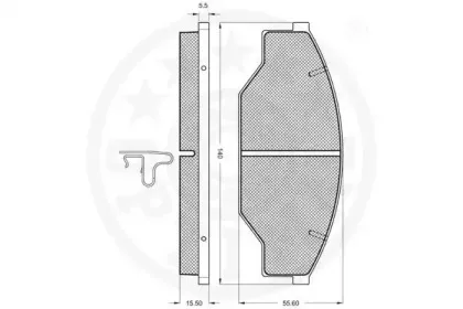 Комплект тормозных колодок, дисковый тормоз OPTIMAL купить