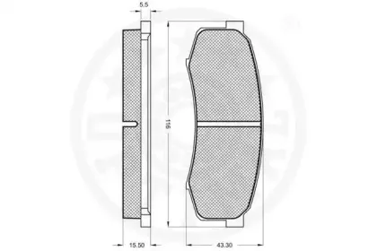 Комплект тормозных колодок, дисковый тормоз OPTIMAL купить