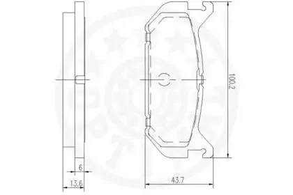 Комплект тормозных колодок, дисковый тормоз OPTIMAL купить