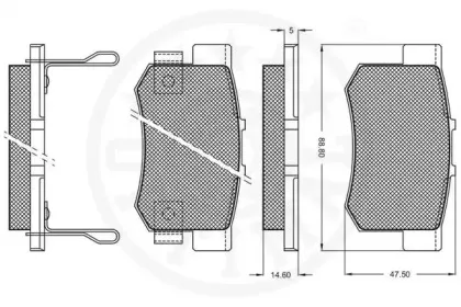 Комплект тормозных колодок, дисковый тормоз OPTIMAL купить