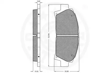Комплект тормозных колодок, дисковый тормоз OPTIMAL купить