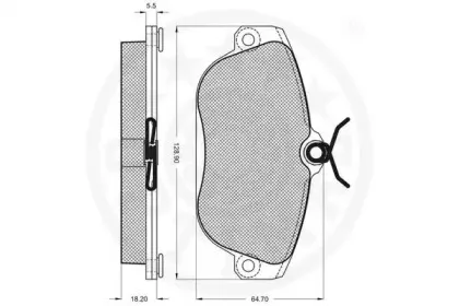 Комплект тормозных колодок, дисковый тормоз OPTIMAL купить